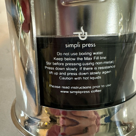 Simply Press French Press‎ Coffee Maker Stainless Steel - Picture 5 of 7